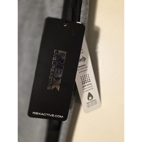 New RBX Mens L Tapered Zip Jogger Sweat Pants Wicking Quick Dry Gray 302114 - Picture 6 of 11